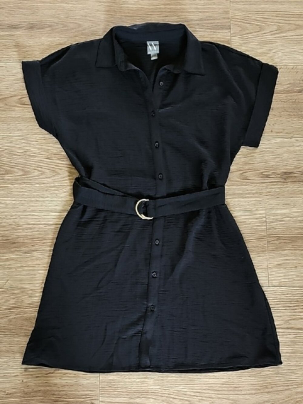 Worthington Black Dress with Belt, Size Small